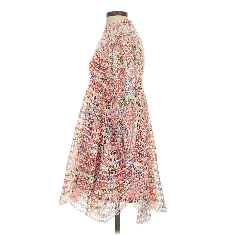 Zimmermann Multicolor Eyelet Lace Floral Mini Dress 0P - Picture 3 of 7